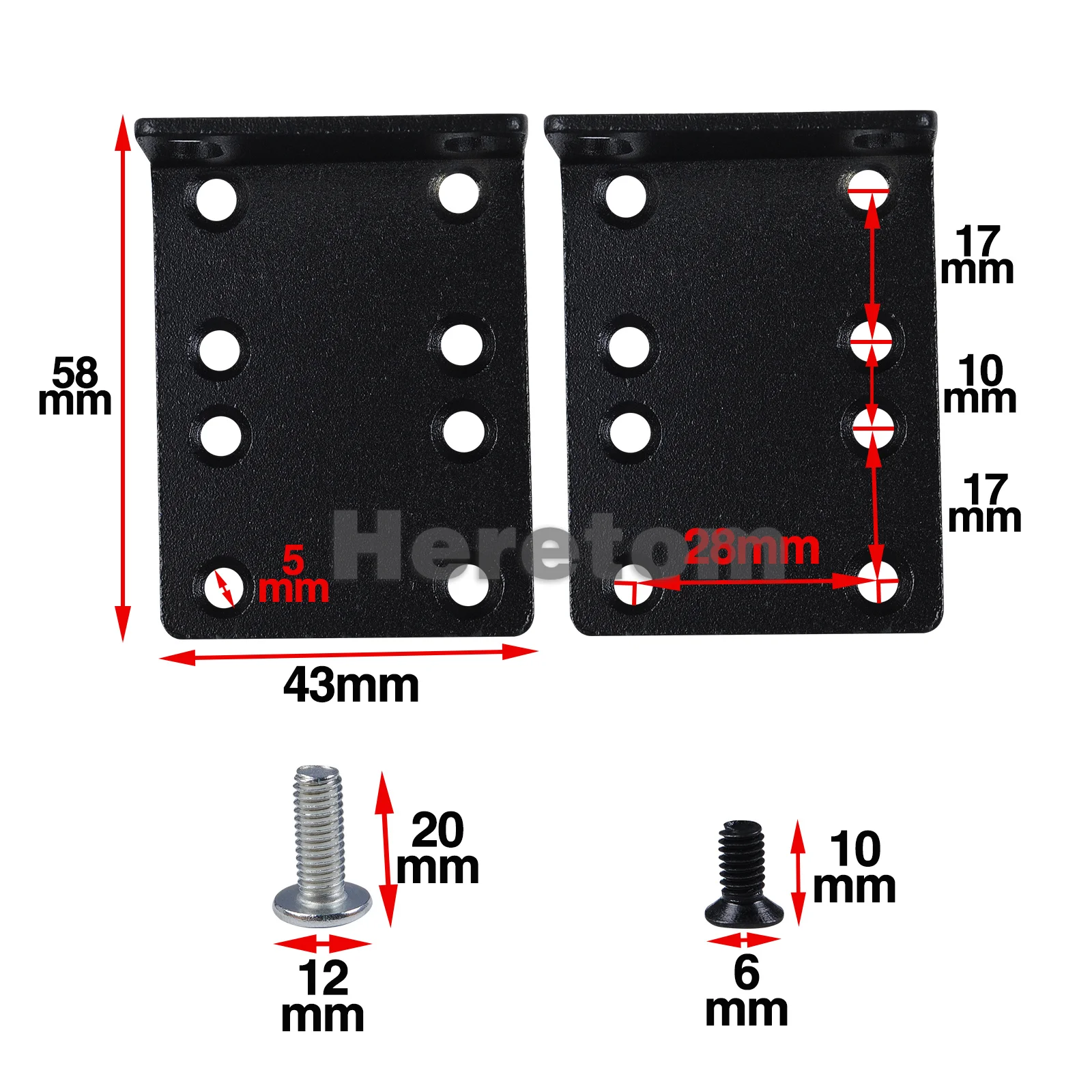 1 Pair NetworkTigers Rack Mount Bracket Kit Ears - Cisco SF500 SG500 SG500X Switch