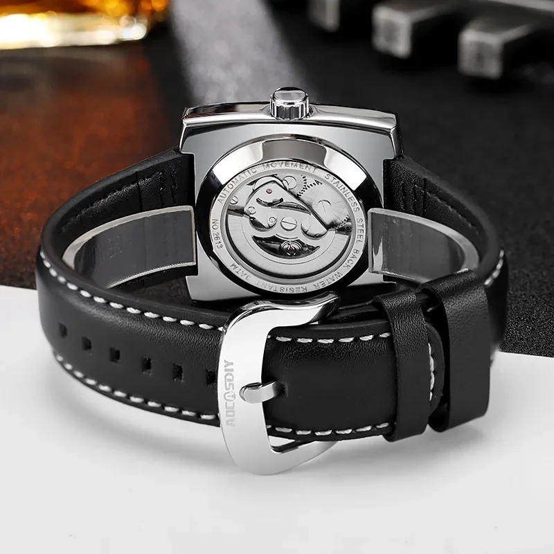 Luxury Man Watch Hollow Tourbillon Automatic Mechanical Men Watch Waterproof Date Week Stainless Steel Men's Watches