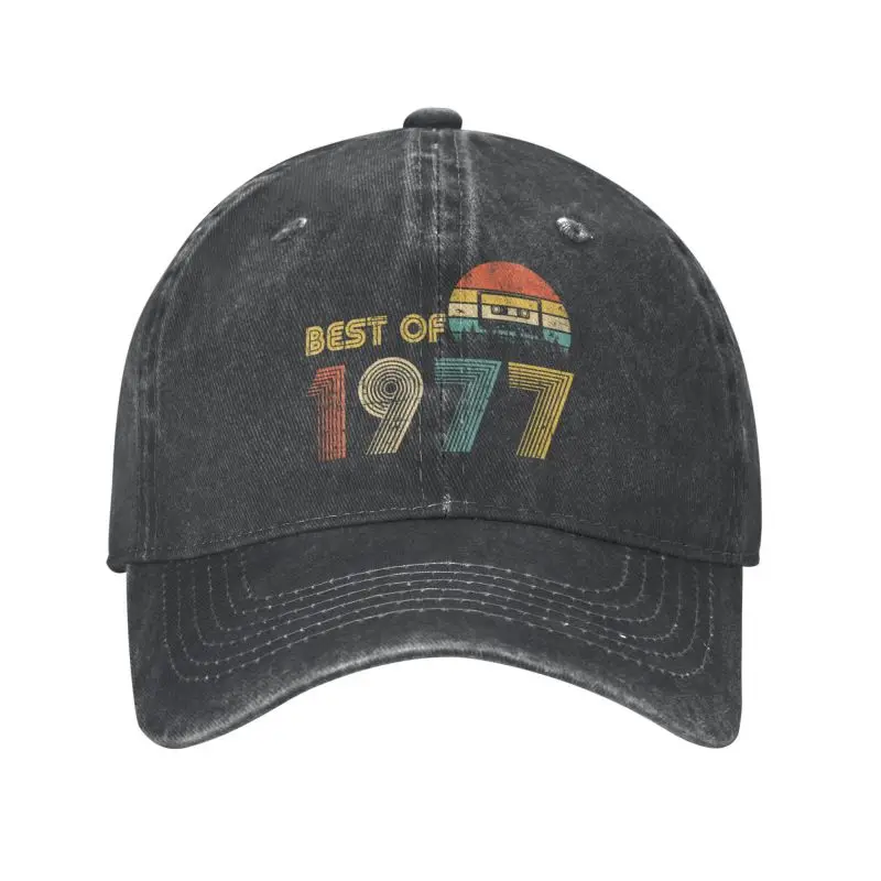 Personalized Cotton Best Of 1977 46rd Birthday Gifts Baseball Cap Men Women Adjustable Cassette Tape Dad Hat Sports