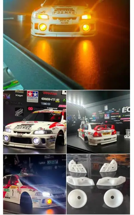 LEDライト付きバケットホルダーキット,タミヤ,ロードドリフト車,58645