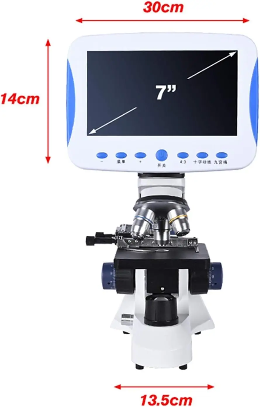 7-in LCD TV Version Biological Digital Microscope With Camera