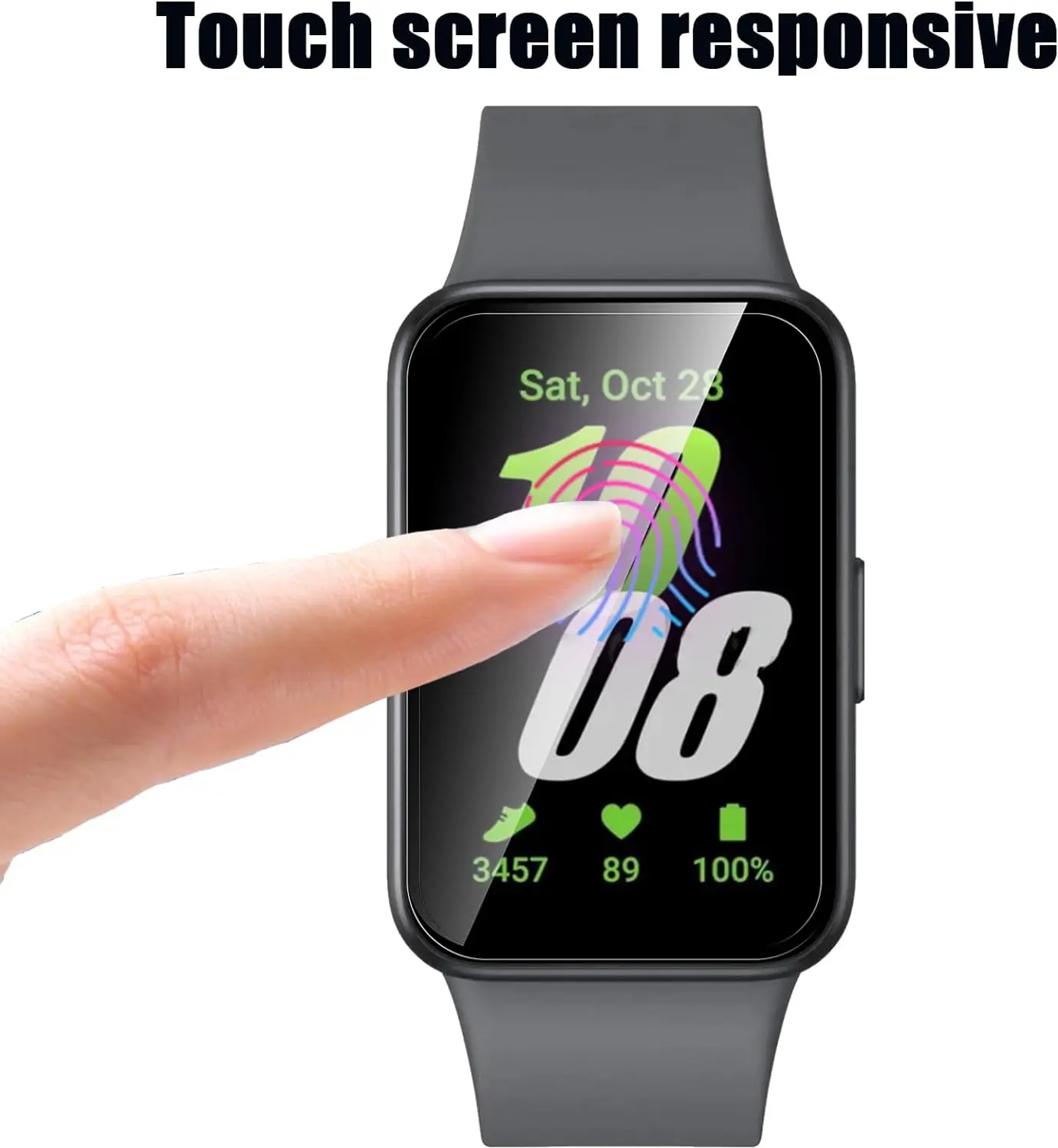 For Samsung Galaxy fit3 Hydrogel Film 3PC Anti-fall Scratch Film Smart Watch 3D Composite Hydrogel Film Accesso Watch Screen