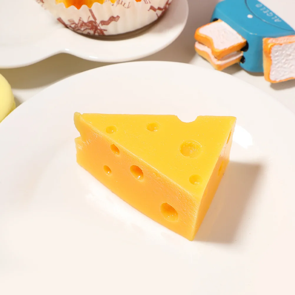 Cheese Model Decoration Fake Photography Prop Food Decorations Simulation Ornaments Miniature House Decors