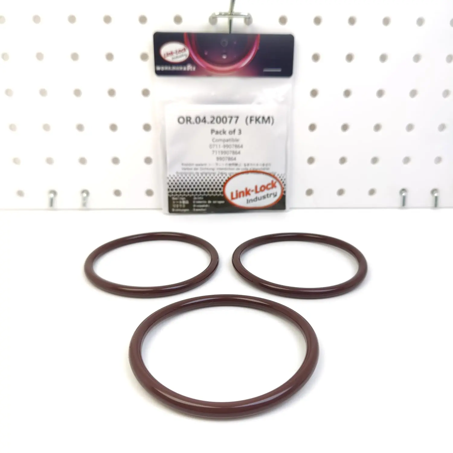 LINK-LOCK 3PCS OR.04.20077 FKM Viton Sealing O-Ring Kit of Exhaust Gas Turbocharger 0711-9907864 7119907864 9907864 for BMW