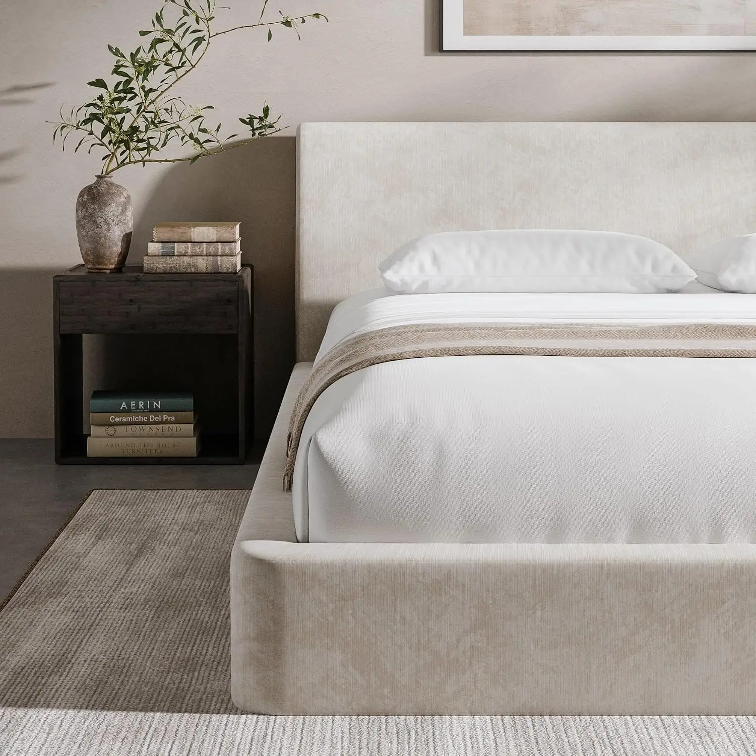 King Upholstered Bed Frame 6