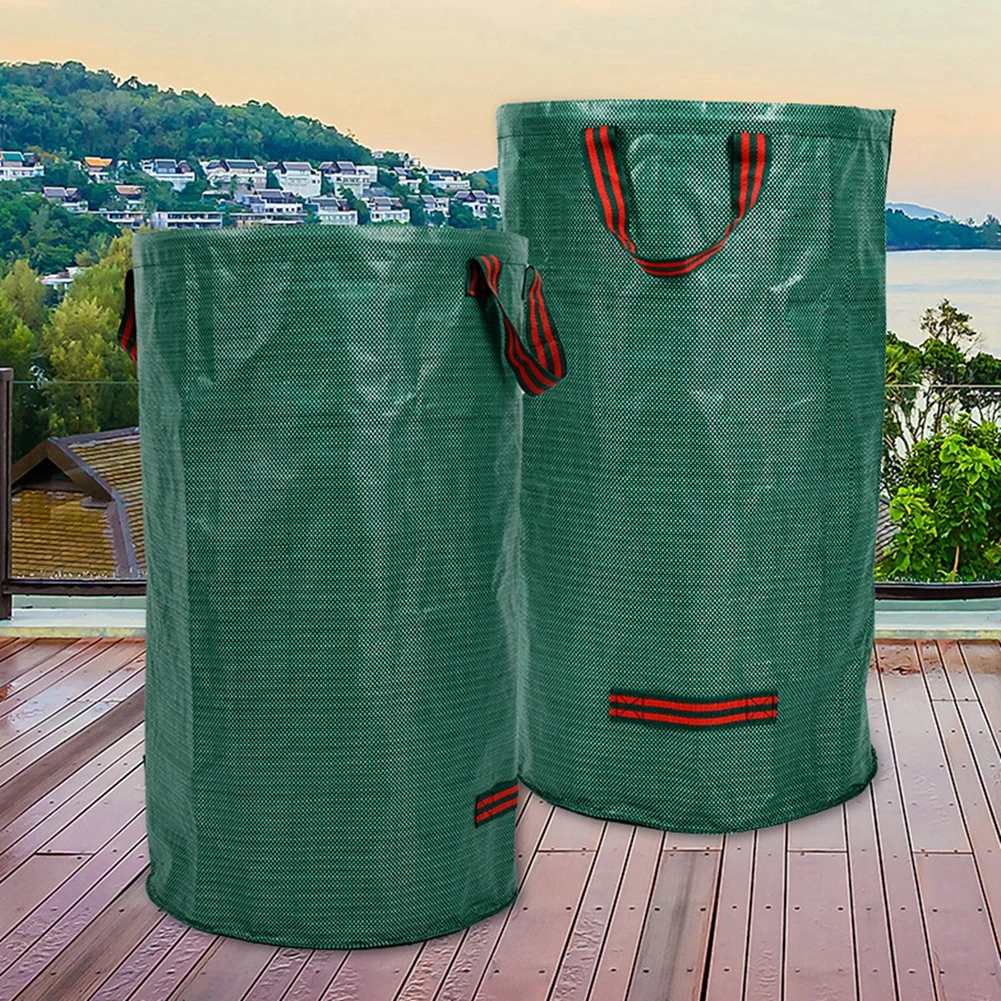 

2PCS Lawn Garden Bags Large Reusable Yard Waste Bags Big Leaf Bins Yard Debris Waste Container Lawn Trash Bags