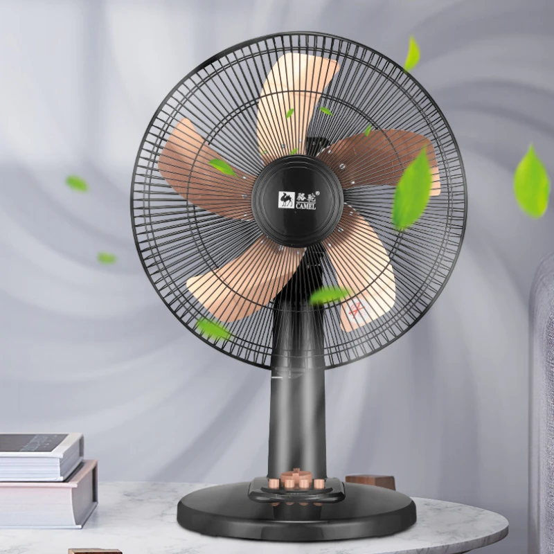 Ventilateur de bureau à 3 vitesses avec minuterie, ventilateur de table oscillant silencieux pour dortoir/bureau, refroidissement doux et fort, conception compacte peu encombrante