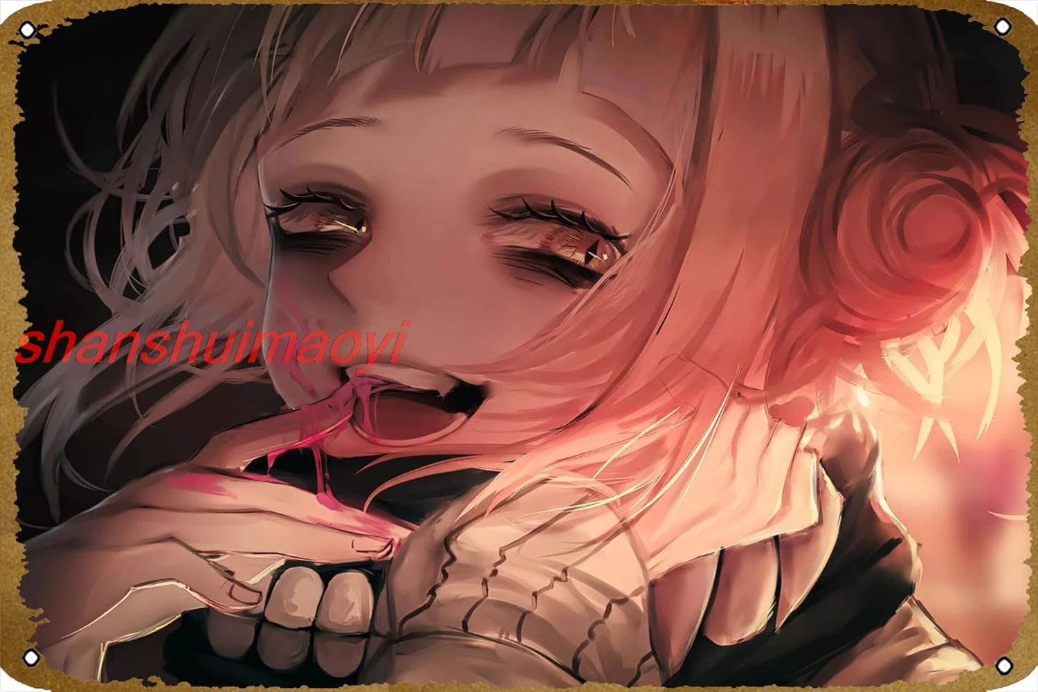Toga Himiko My Hero Academ Anime Poster Comics Vintage Classic Tin Metal Sign Plaque 8x12 Inch 1pc shanshui sign