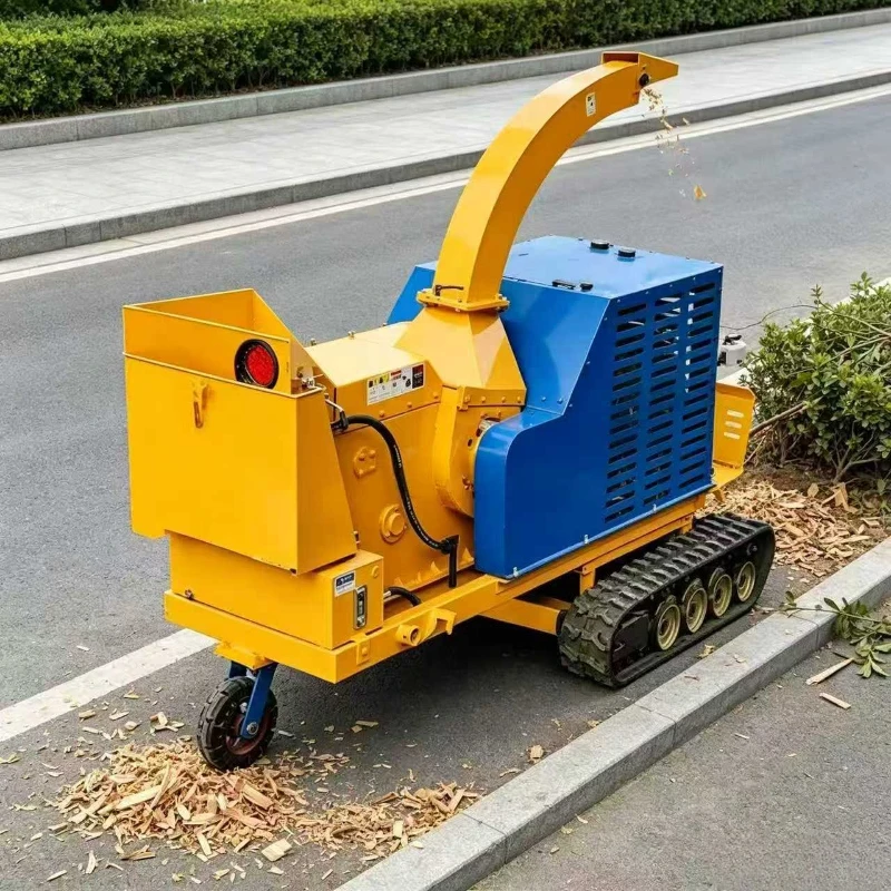 Wood Chipper Shredder, Electric Start Premium Grinder, Wood Scrap Crushing Equipment for Outdoor Garden Maintenance