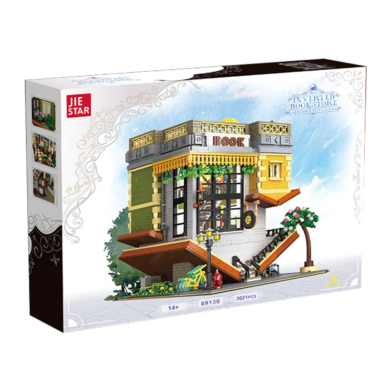 متوفر 89130 MOC عرض الشارع رأسا على عقب كتاب منزل اللبنات مدينة البناء الطوب لعب للبنين هدية الكريسماس مجموعة #1