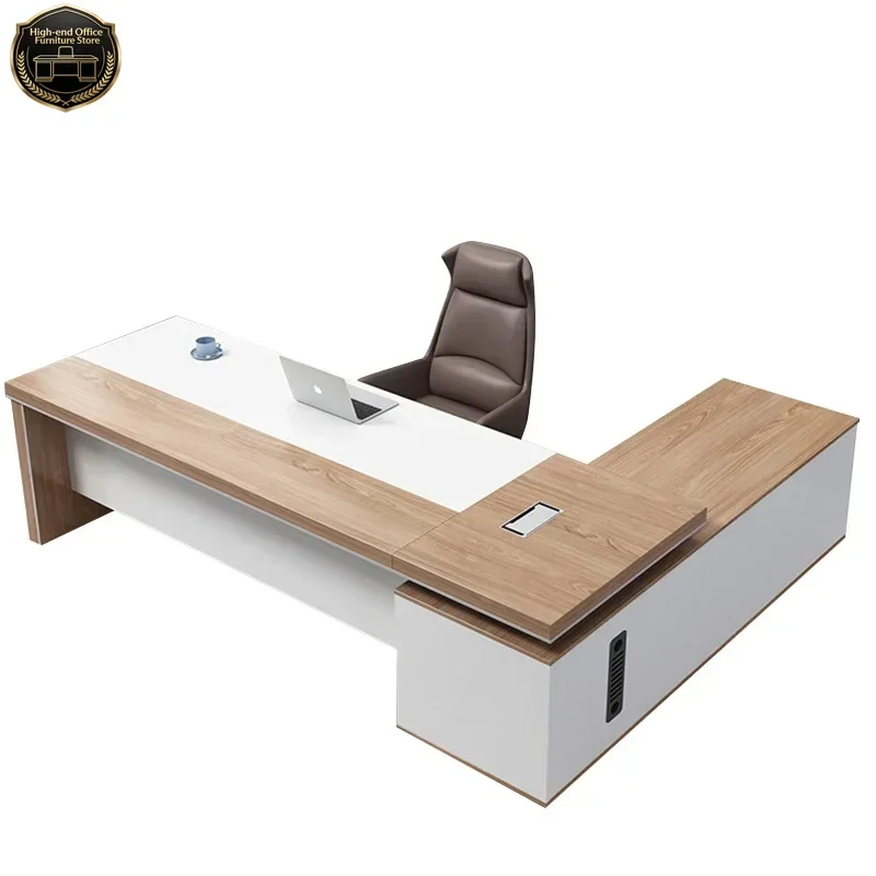 

Customized Wooden Executive Desk Boss Computer Table and Luxury Office Furniture Modern Desk Office