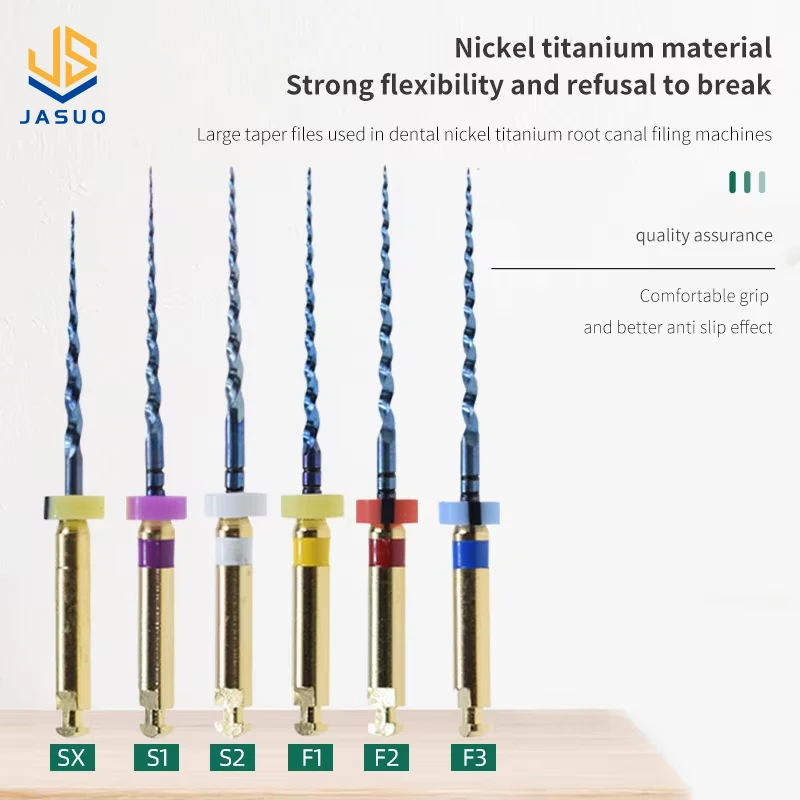 135℃ Durable Autoclavable Dental Heat Activated Root Canal Files Rotary Heat Activation Endodontic File For Root Canal Treatment