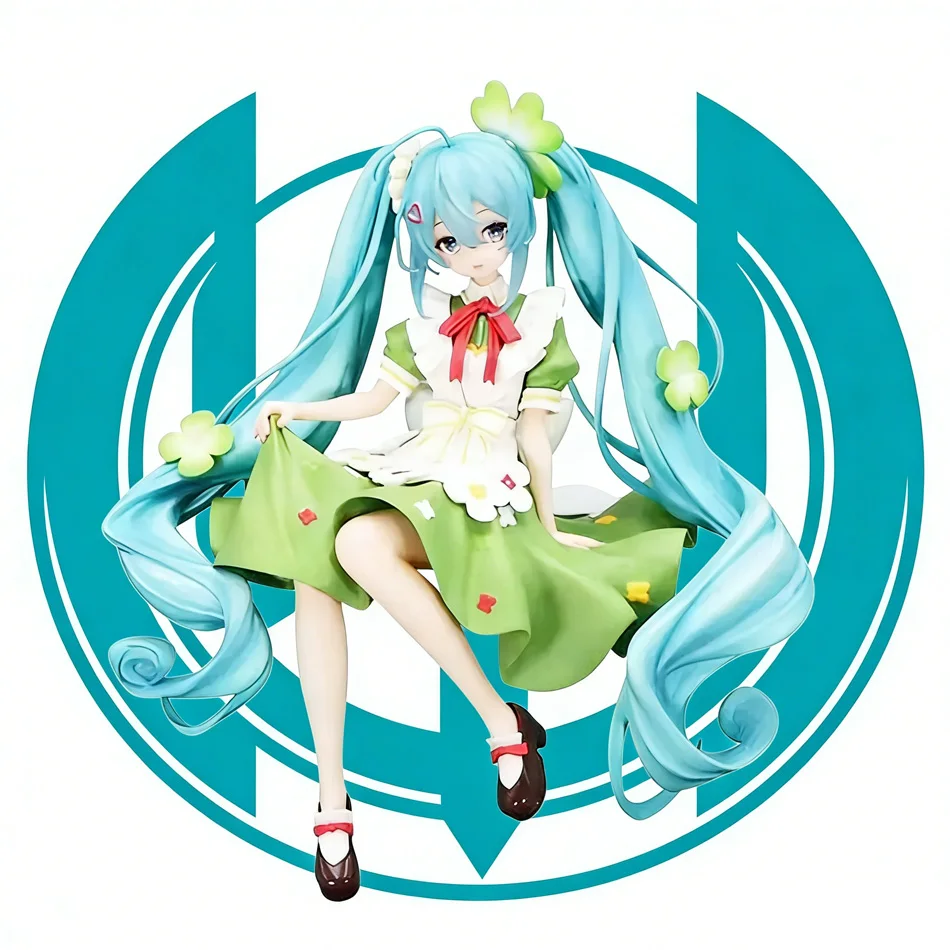 

14CM Anime Figure Miku Noodle Stopper Lucky Grass Fairy Action Figure PVC Collection Model Ornament Toys Gifts