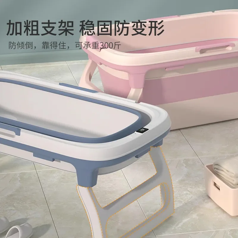 Extra Large Baby Bath Tub Stackable Infant Bathtub for Sitting and Lying Down Home Swimming Pool for Newborns and Toddlers