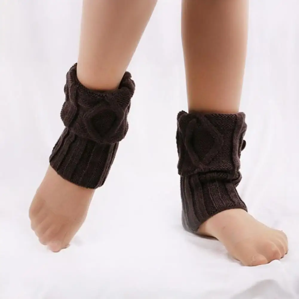 

Polyester Leg Warmers Cozy Ankle Protection Stylish Women's Knitted Leg Warmers with Buttons for Autumn/winter Fashion for Daily
