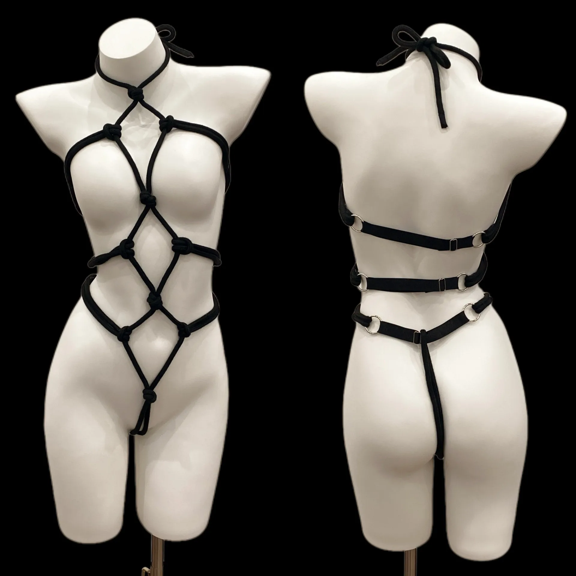 Hot Sexy Prisoners Roleplay Bodysuit Woman Sexy Lingerie Open Crotch Bodystockings Bdsm Underwear Porn Cosplay Outfits Game Set image 3