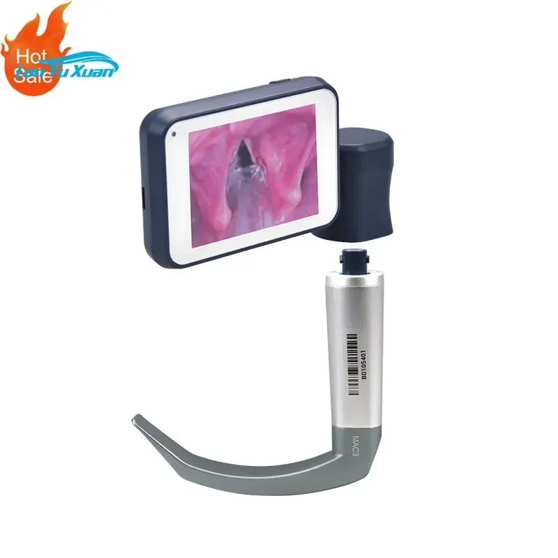 

Besdata Portable Rigid Macintosh Adult Pediatric Metal Handle Video Laryngoscope for Mcgrath Replace