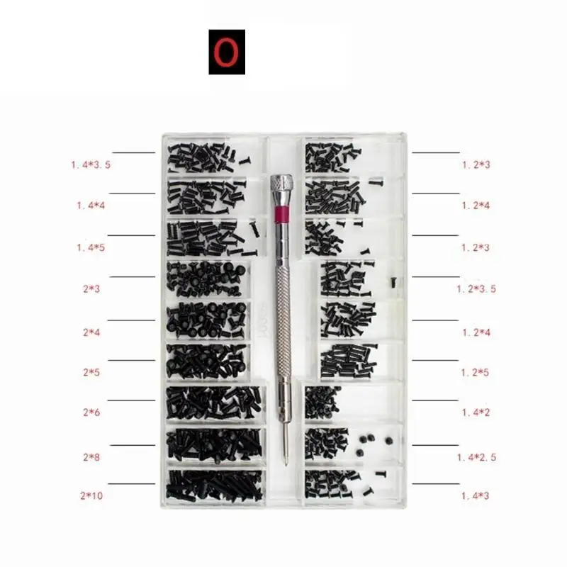 مجموعة مسامير الكمبيوتر المحمول Y1UD 500x مجموعة براغي بديلة للكمبيوتر مفك براغي متقاطع