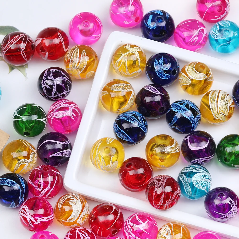 

Cordial Design 230Pcs 16*16MM DIY Beads/Hand Made/Round Shape/Paint Effect/Acrylic Beads/Jewelry Findings & Components #17917