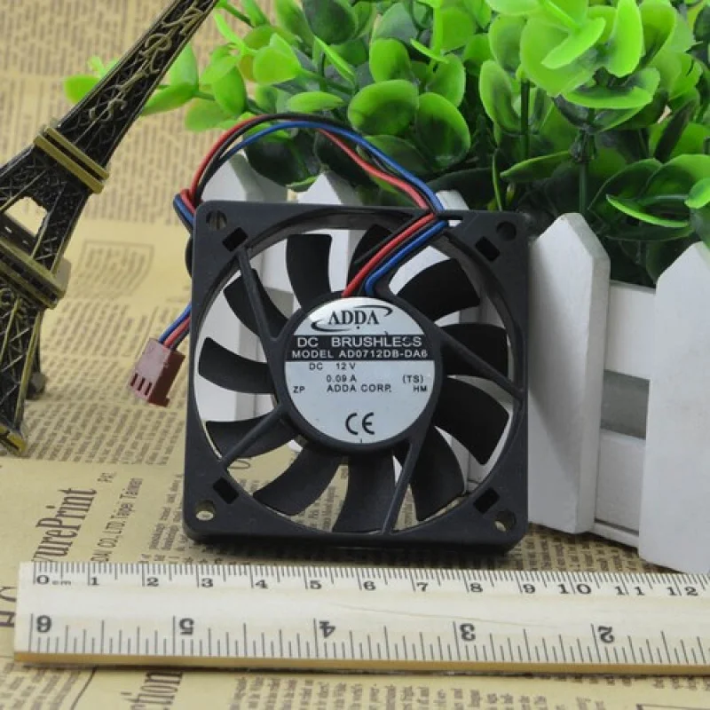 

L Large Air Volume Cooling Fan AD0712DB-DA6 70*70*15mm 12V 0.09A