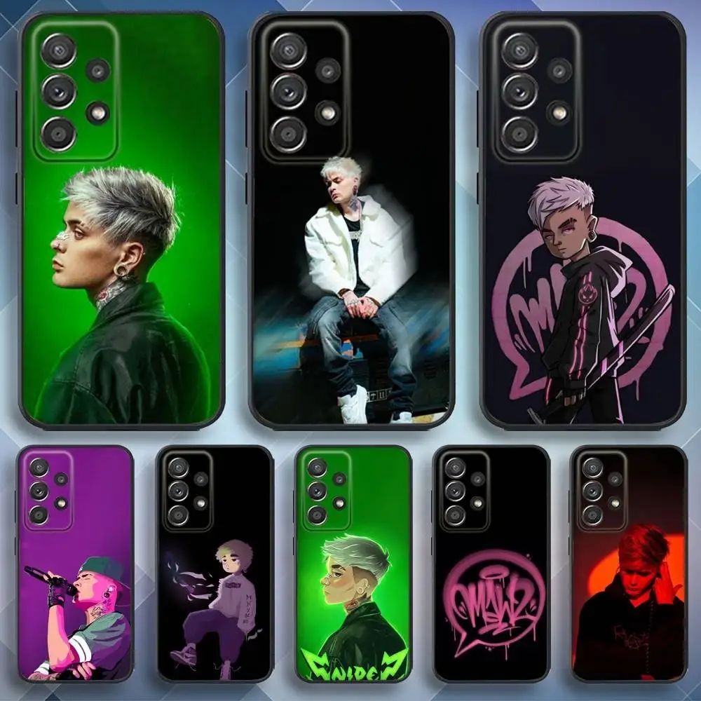 

L-Lit KUSTOM Killah Rapper Phone Case For Samsung S 25,24,23,22,30,21,10,9,Ultra,Plus,Lite,FE,4,5 G Soft Black Case