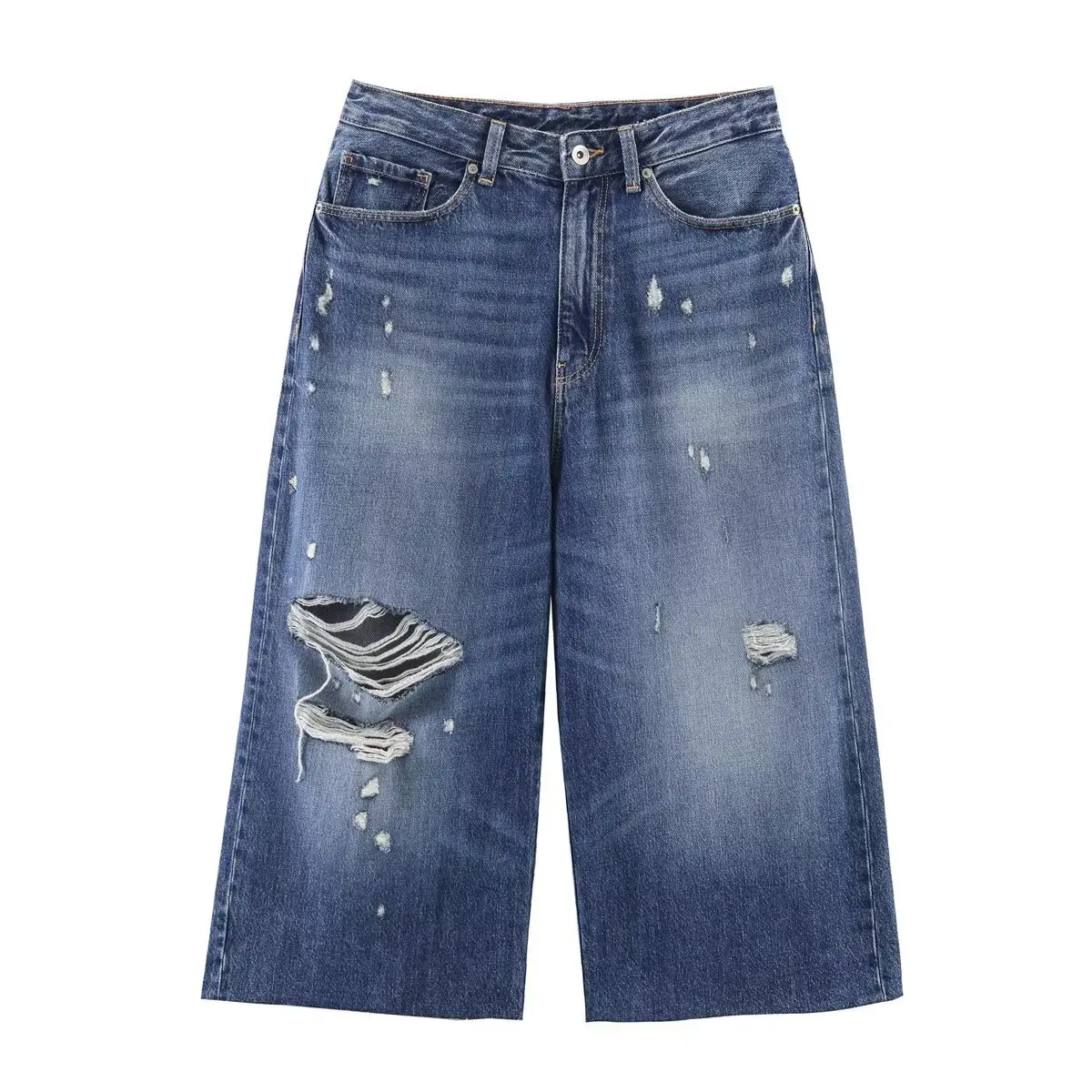 

Women's mid-rise ripped denim shorts VYZR