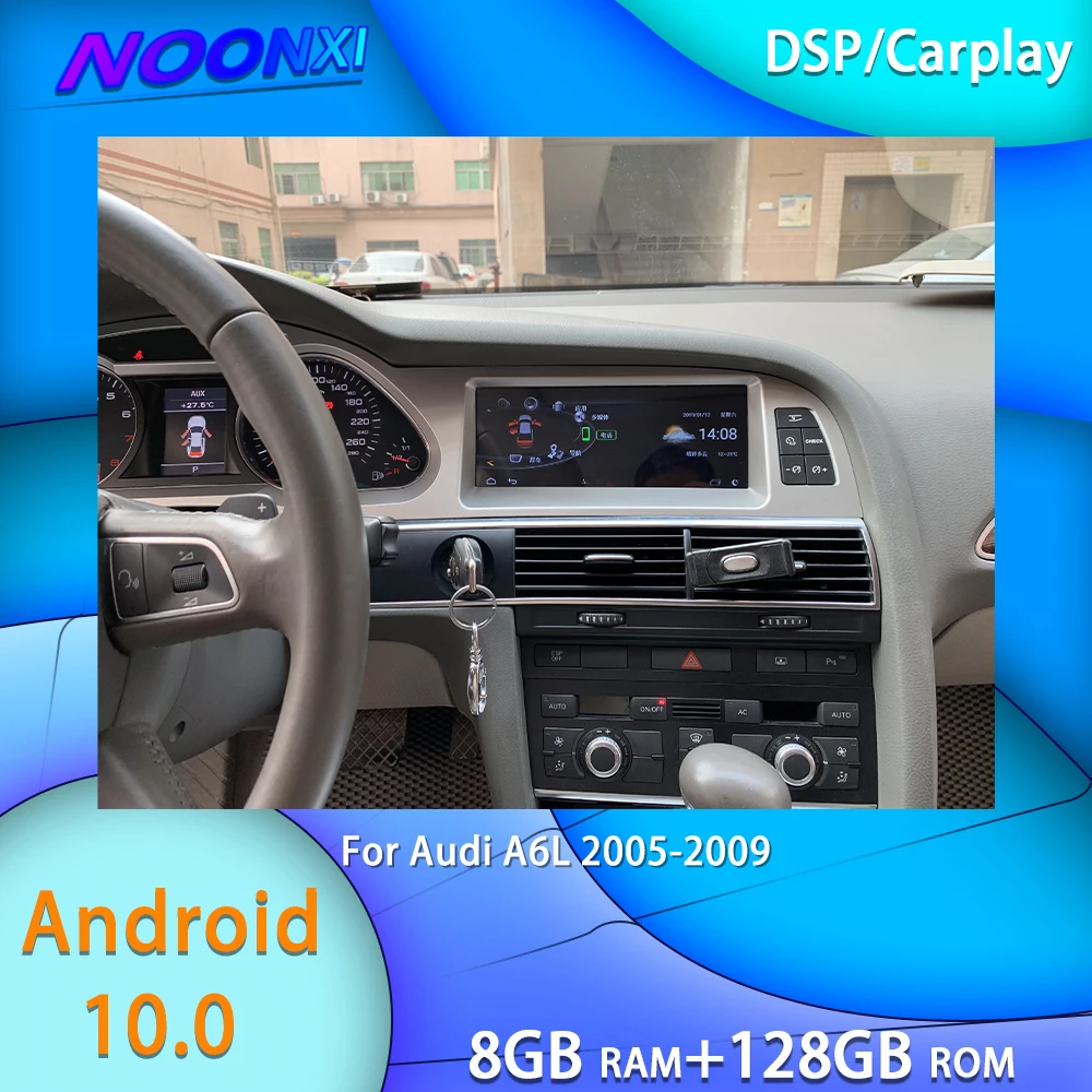 

For Audi A6 A6L 2005 2006 2007-2012 Android Car Radio Stereo Multimedia Player GPS Navigation 5G WIFI 2DIN Carplay DSP Head Unit