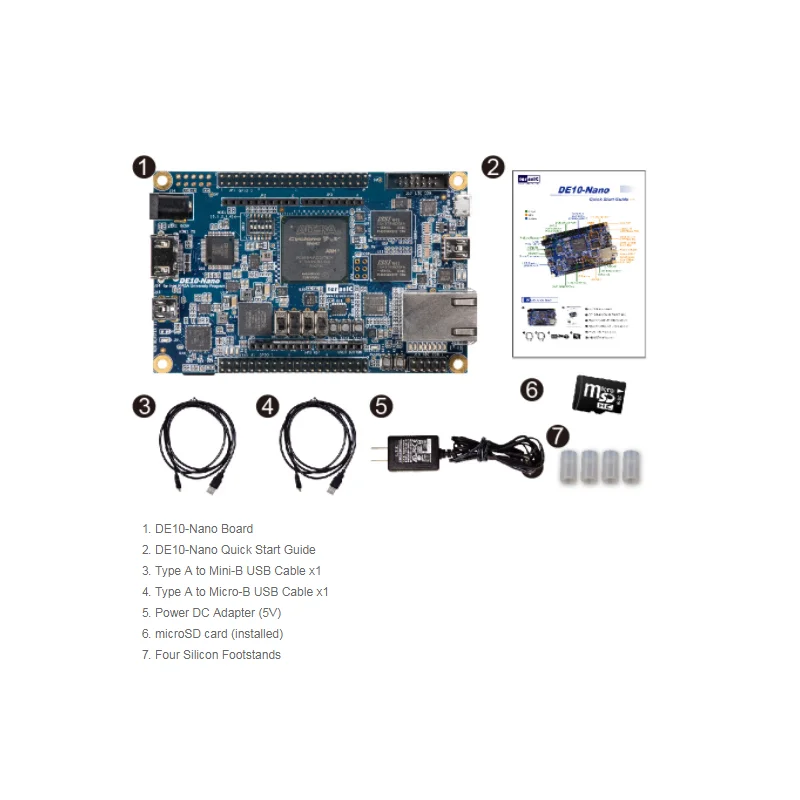 Imagem -04 - Fpga De10-nano Kit Ciclone v 5cseba6u23i7 P0496