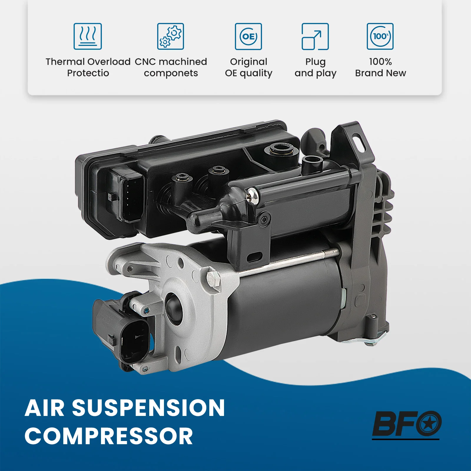 Compressor de Suspensão a Ar para Citroen C4 Grand Picasso 2006-2013 9682022980 Peças de Amortecedor