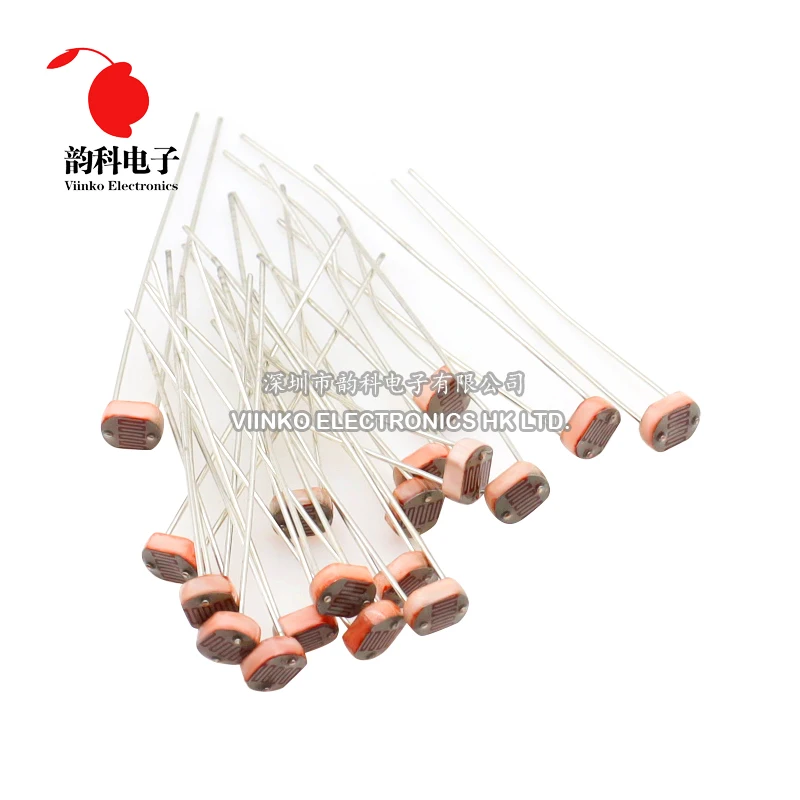 50pcs (5values*10pcs) LDR Photoresistor diy kit for 5506 GL5506 GL5516 GL5528 GL5537 GL5539