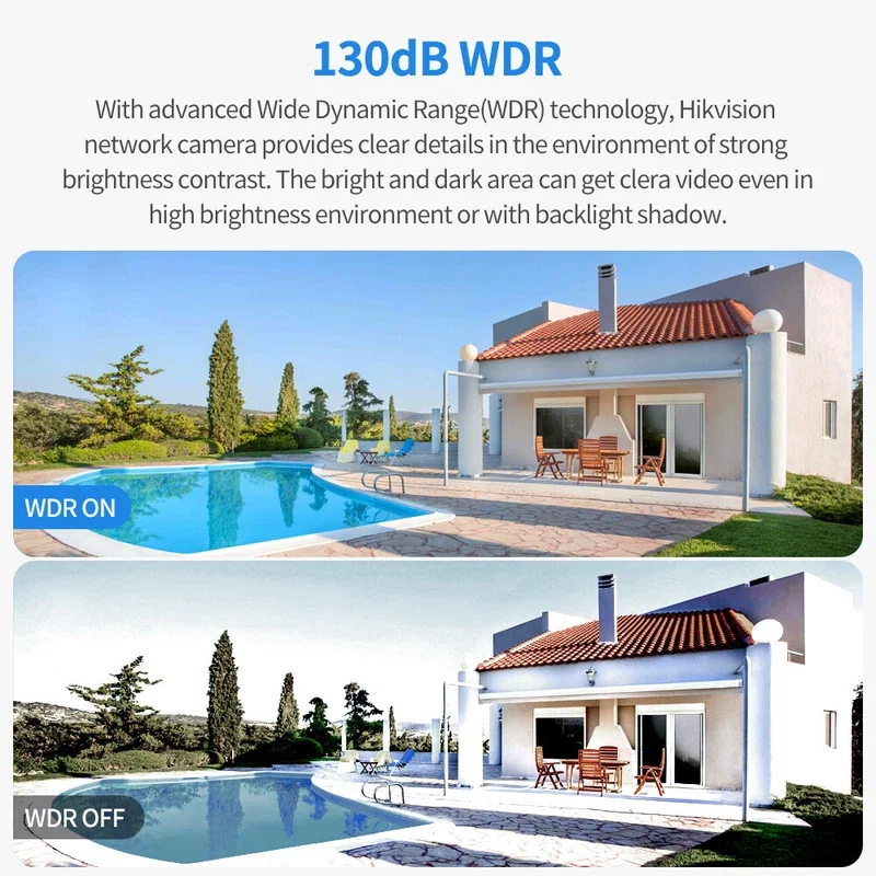 Hikvision 8MP IP Camera DS-2CD2386G2-ISU/SL 4K AcuSense PoE Active Strobe Light and Audio Alarm Built-In Mic Two-Way Audio