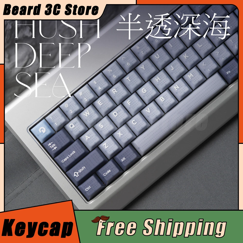 

Domikey Keycap Hush Cherry Profile Abs Doubleshot Semi Backlit Keyboard Keycap Poker 87 Xd68 Bm60 Custom Pc Gamer Accessories