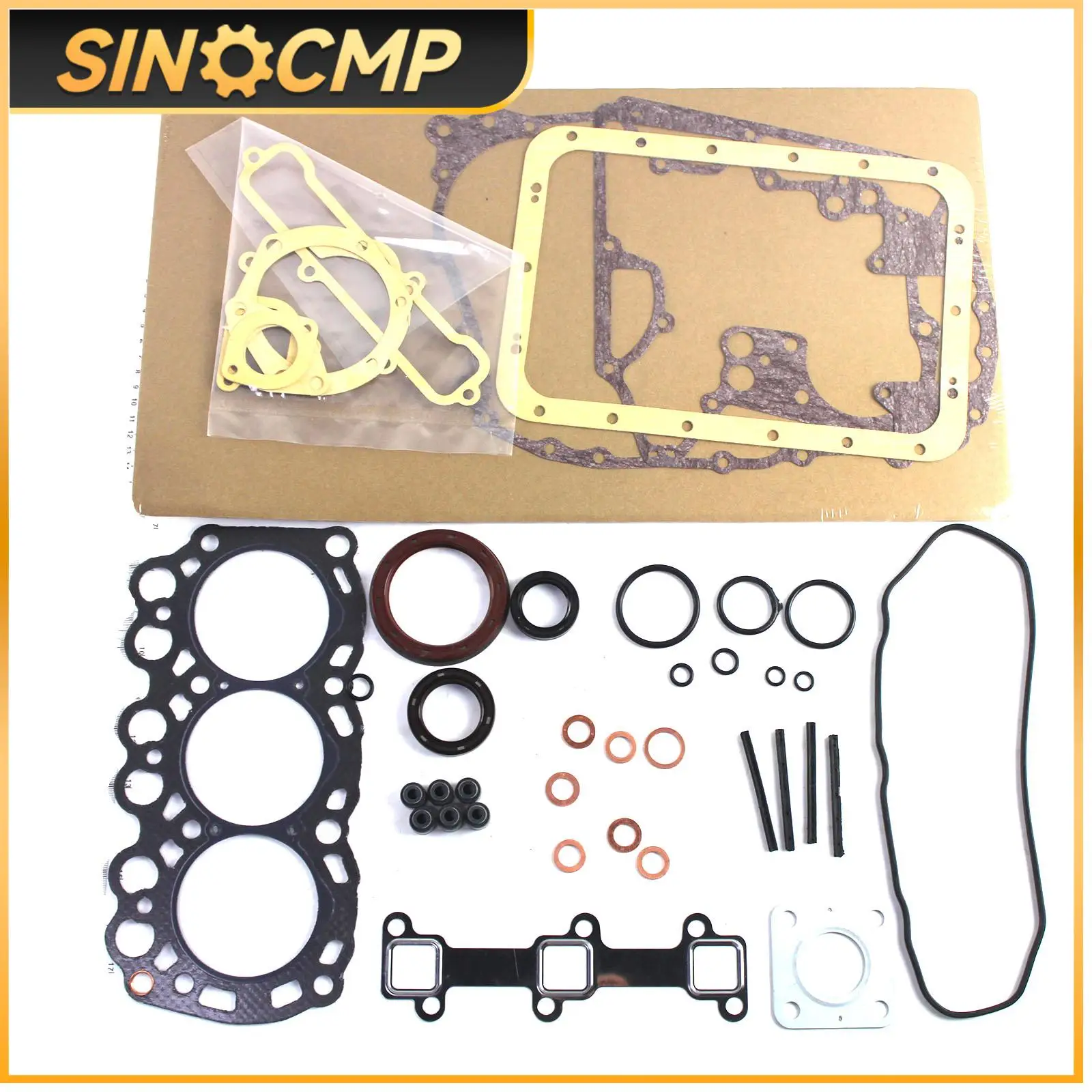 1Set Engine Gasket Kit 301L01-01102 MD008-883 MD008883 MD115-472 for Mitsubishi L3E Diesel Tractor Loader& Generator