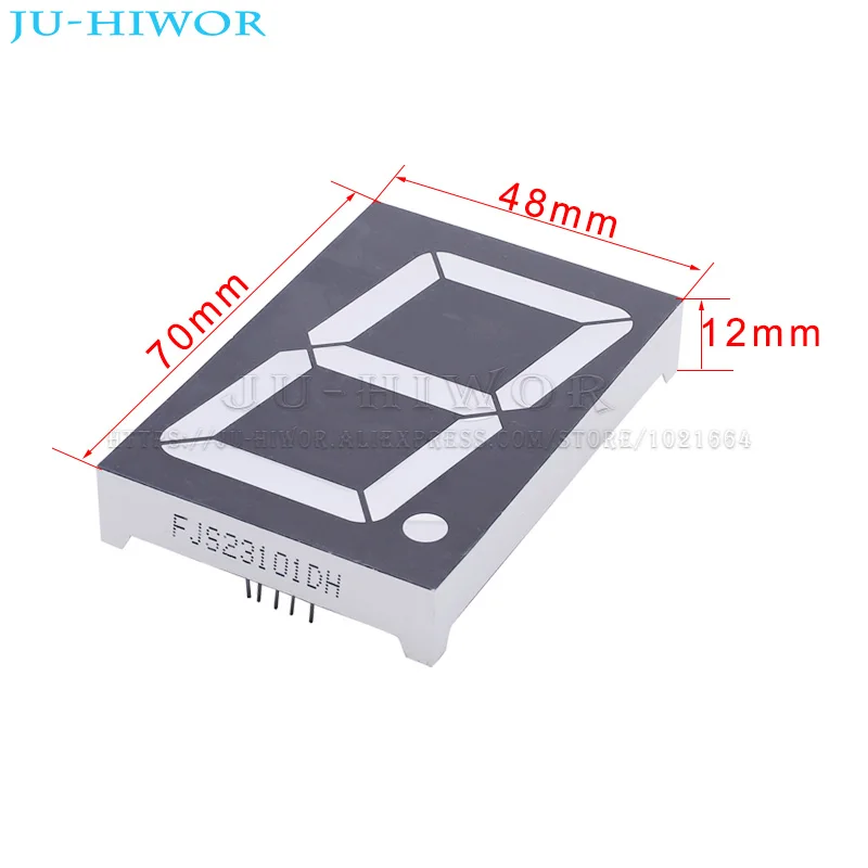 thumbnail image 2 of 2.3 Inch Tri-Color Seven Segment Display - Large Digit LED Set Of 2 Common Anode 2 of 5