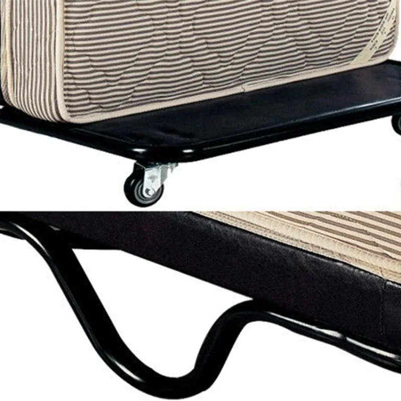 

Memory foam mattress and extra strong frame platform travel bed