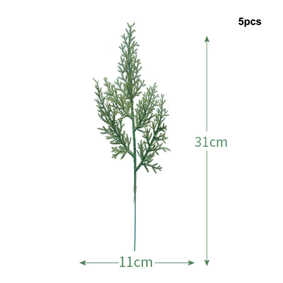 5/10 szt. Choinki gałęzie sosnowe sztuczna sosna igieł na Boże Narodzenie DIY wieniec/ozdoby choinkowe Noel rozmieszczenie gości