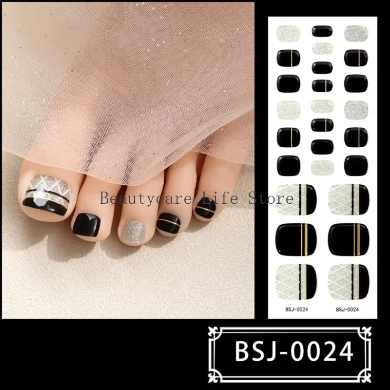 652C Autorbuito brillo brillo brillo brillo Cañas manicura manicura Arte uña pegatinas uñas