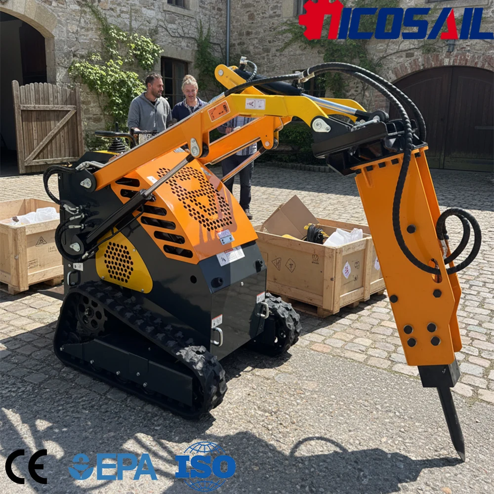 

CE Certified Mini Skid Steer Loader Custom Euro 5 Engine Compact Loader for Construction and Farm Work