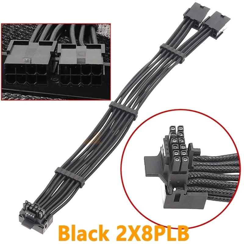 for RTX4080 and RTX4090 Series 8Pin Female to PCIE 16-Pin Straight/Elbow Head Cable with Combs Streamlined Cable K1KF