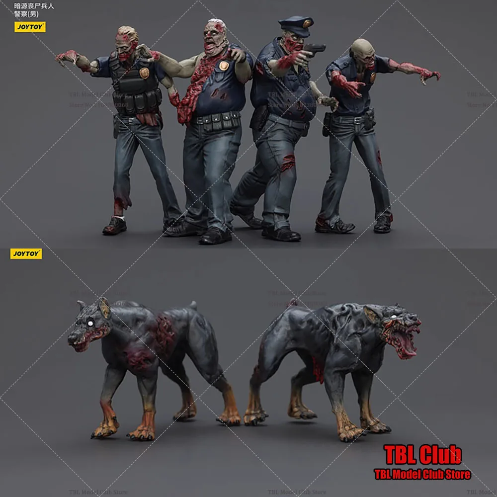 

[Pre Order] Original JOYTOY 1/25 Scale Collectible Zombie Figure Male Police Zombie Police Dogs 7.6cm Action Figure Model Doll