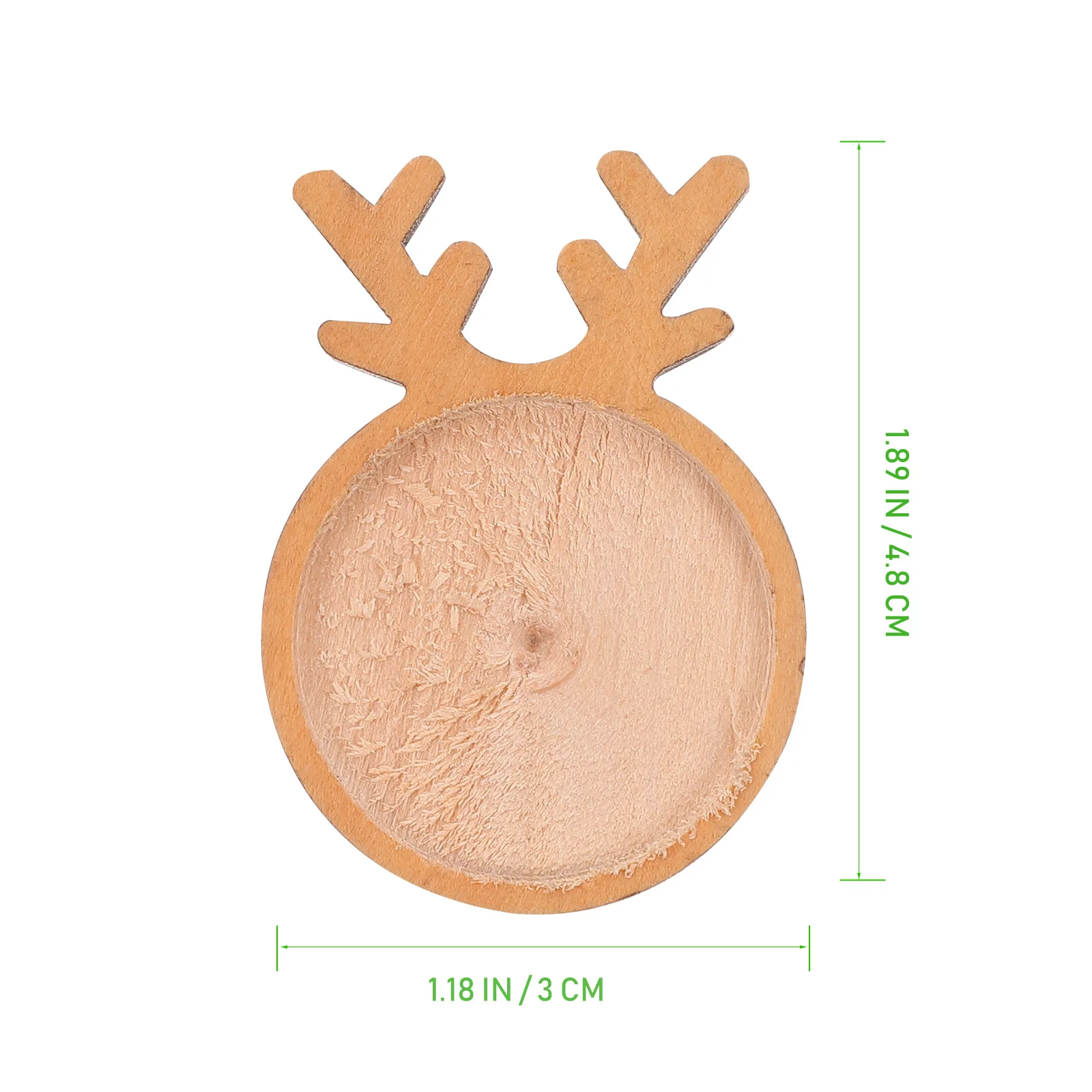 

5pcs Wooden Brooch Base Lightweight Stainless Steel DIY Material Accessories Breastpin Setting Jewelry Tray