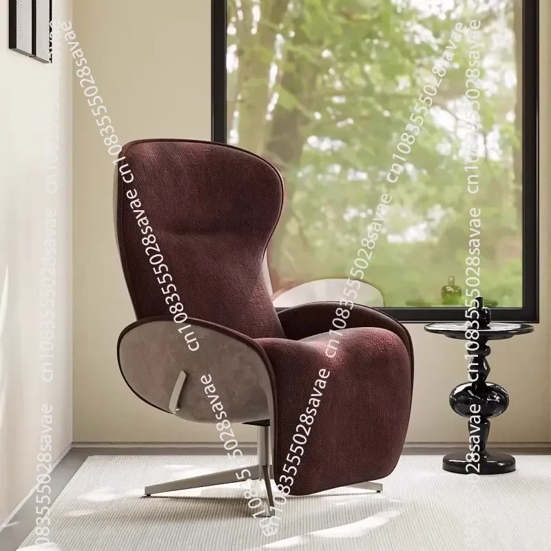 Modern Ergonomic Recliner Two-color Fabric 180-degree Adjustable High-density Sponge Rotating Leisure Chair