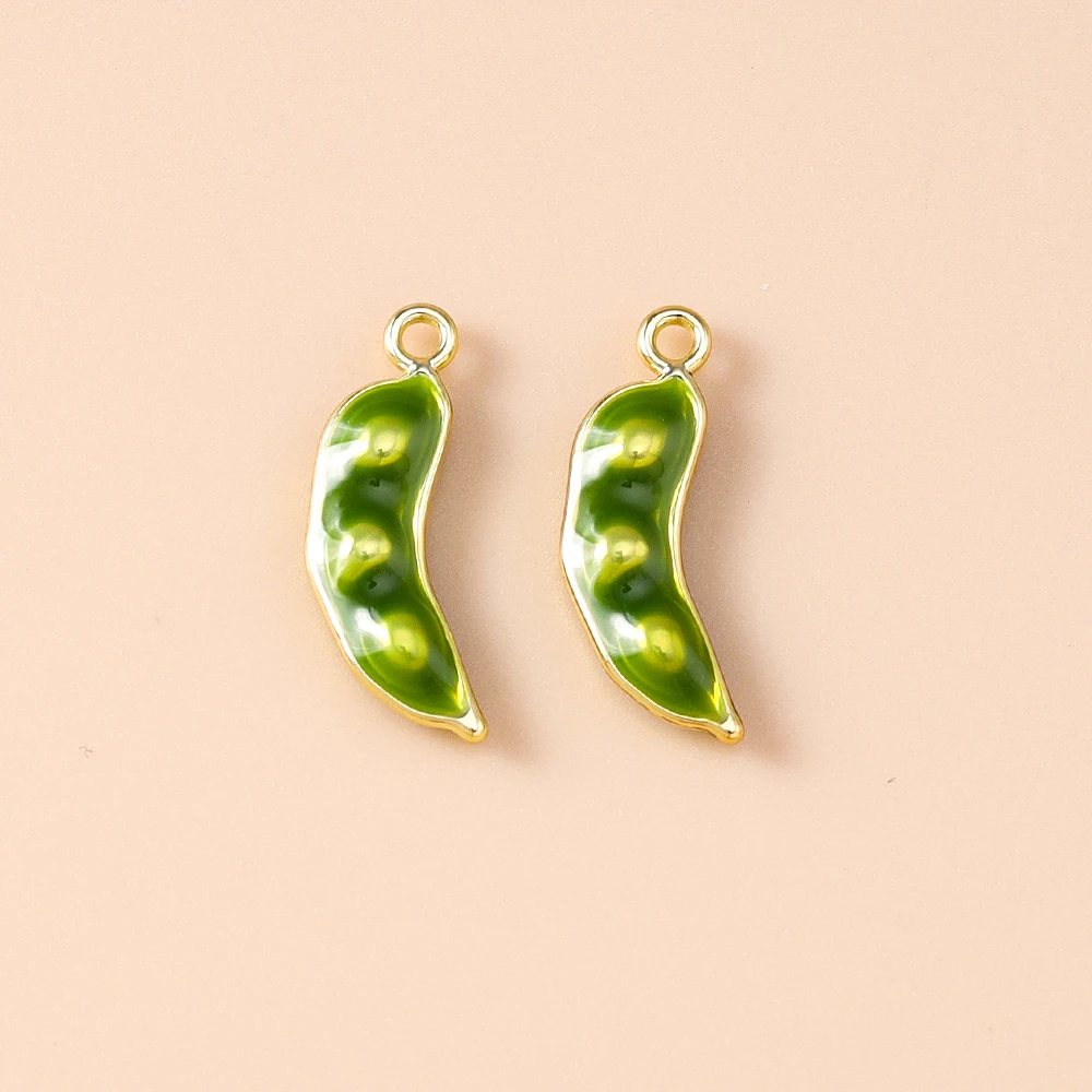 5 Stück Niedliche Gemischte Obst- und Gemüseanhänger: Kirsche, Traube, Mais - Emaille-Charms für DIY Schmuckherstellung, Halsketten und Ohrringe – Detail 33