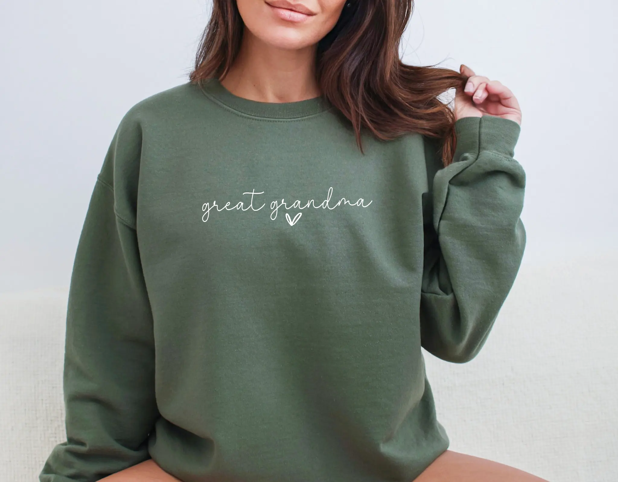 Great Grandma Love Print Women Sweatshirt New Elegance Aesthetic Succinct Mother's Day Female Sweater Gift for Mom Girl Tops