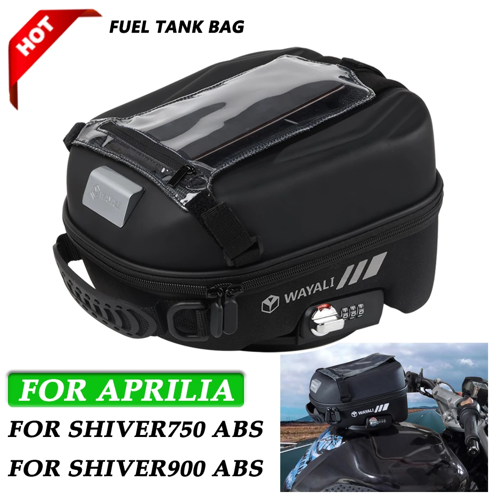 For Aprilia Shiver950 Shiver750 Shiver 950 ABS 2010 - 2019 Motorcycle Fuel Tank Bag Waterproof Luggage Tanklock Racing Backpack