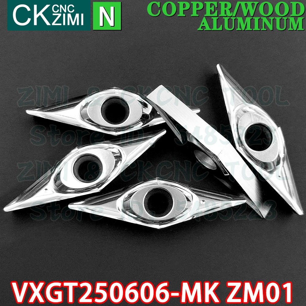 VXGT250606-MK ZM01 VXGT 250606 MK ZM01 Carbide aluminum wood Insert Turning inserts Tool CNC mechanical Metal lathe Cutting Tool