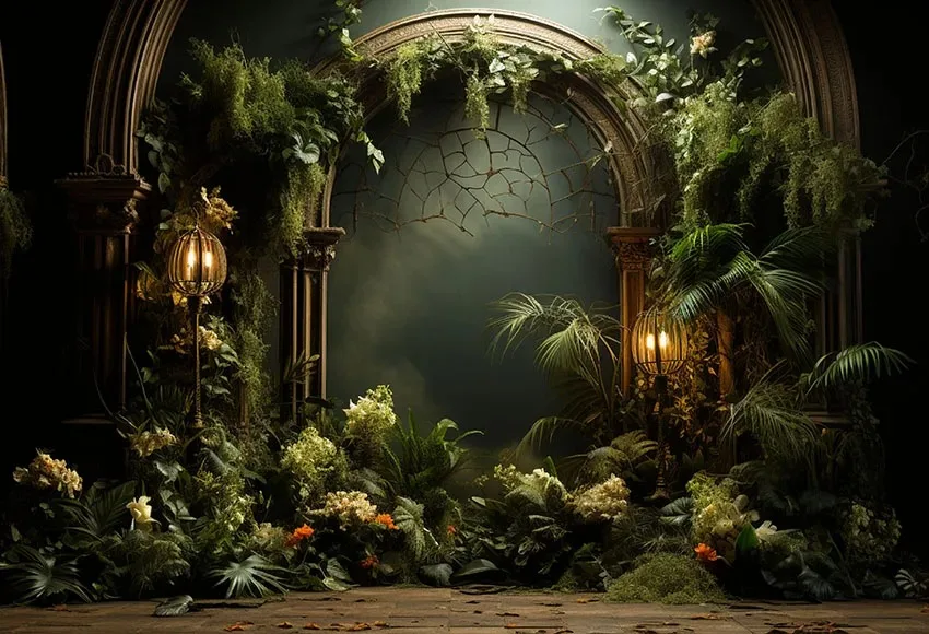 أوراق طبيعية خلفية الكروم ، النباتات الخضراء ، زهور الربيع ، غابة الغابة ، الاستوائية ، صورة الكبار ، استحمام الطفل ، حفلة عيد ميلاد