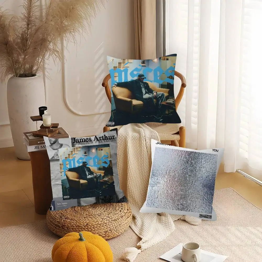 

Singer J-James Arthur Pisces Maple Design Cushion Cover Happy Autumn Harvest decor Holiday Decorati Pillow Cover