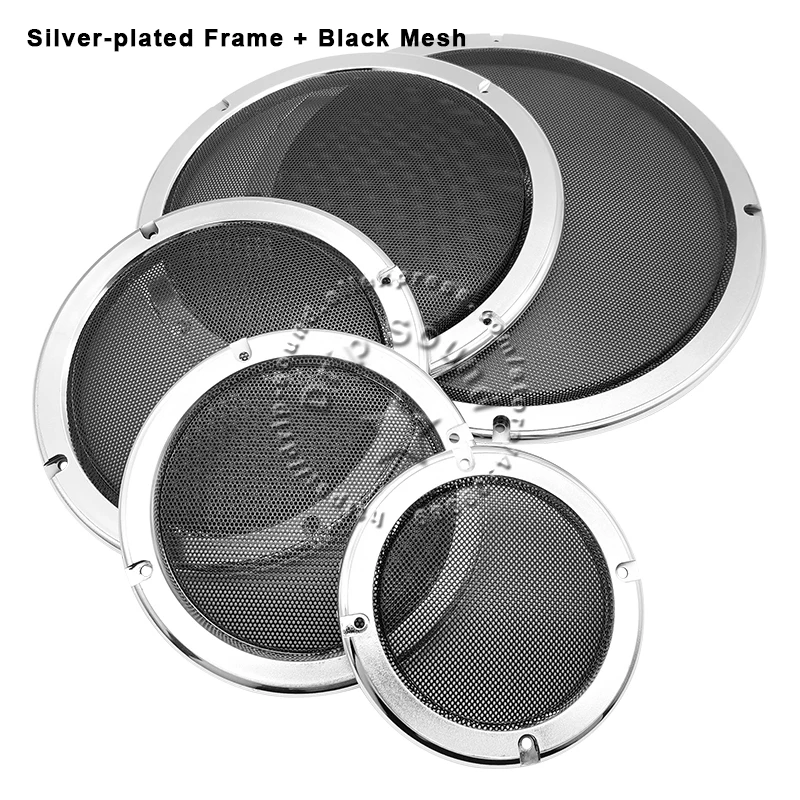 1Pcs For 2"/4"/5"/6.5"/8"/10" Inch Speaker Conversion Net Cover Car Audio Decorative Circle Metal Mesh Grille 01A