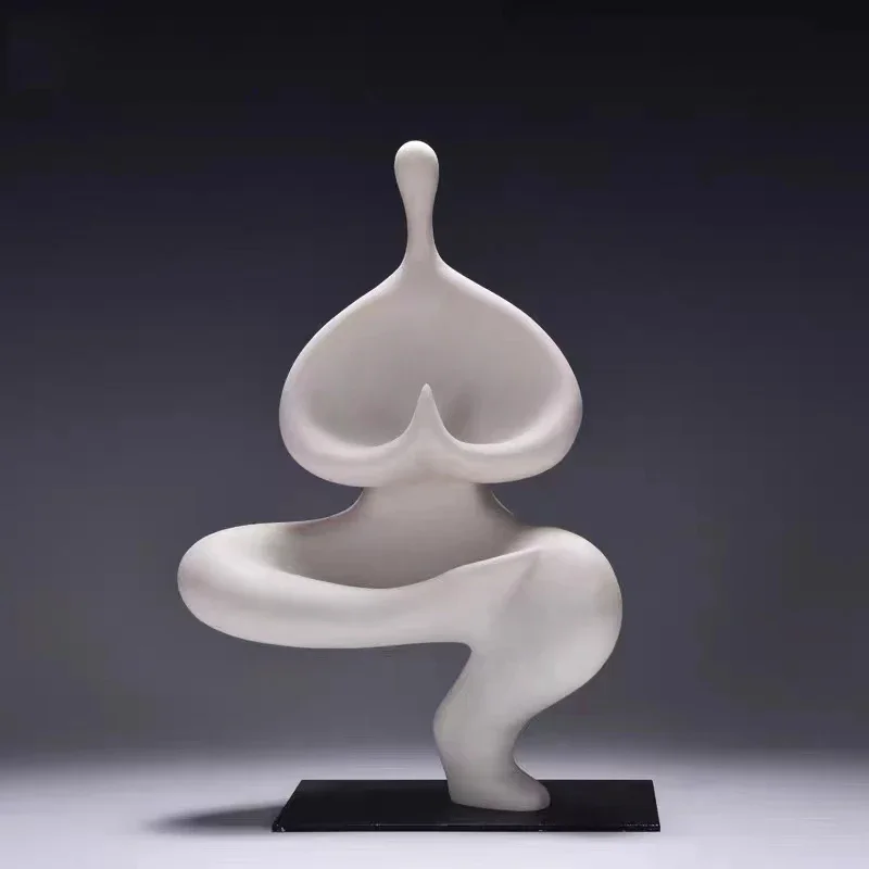 Room Decor Abstract Yoga Figure Statue Sculptures & Figurines Modern Crafts Figure Statue Desk